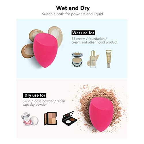 InnoGear Makeup Sponge, 10 Pcs Makeup Sponges Blender Set Beauty Cosmetic Fou...