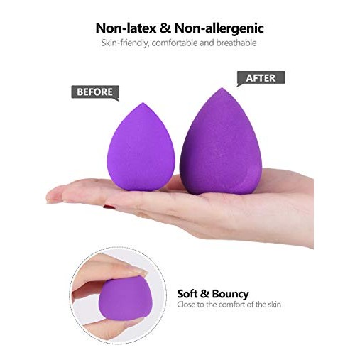 InnoGear Makeup Sponge, 10 Pcs Makeup Sponges Blender Set Beauty Cosmetic Fou...