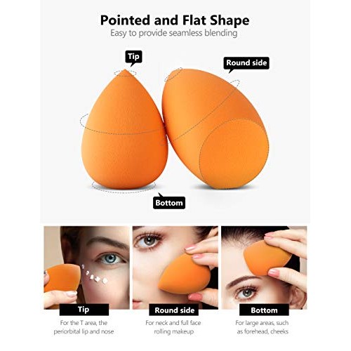 InnoGear Makeup Sponge, 10 Pcs Makeup Sponges Blender Set Beauty Cosmetic Fou...