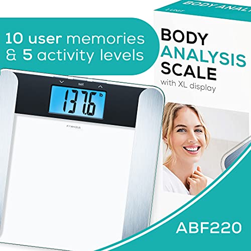 innoHaus Body Fat Analyzer Scale Bmi, Multi-User & Recognition, Digital Weigh...