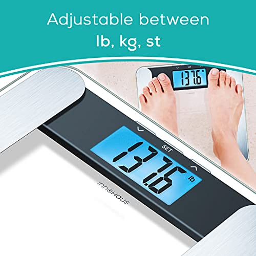 innoHaus Body Fat Analyzer Scale Bmi, Multi-User & Recognition, Digital Weigh...