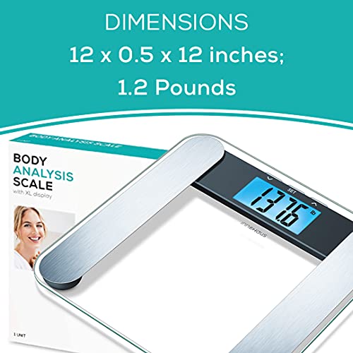 innoHaus Body Fat Analyzer Scale Bmi, Multi-User & Recognition, Digital Weigh...