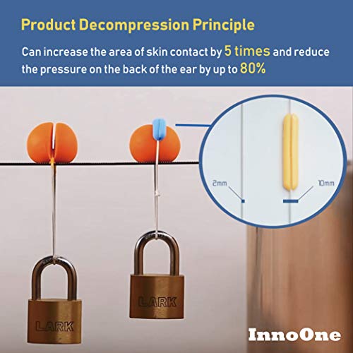 InnoOne 2 Pairs Silicone decompression ear pads for Oxygen Tubing, Face mask,...