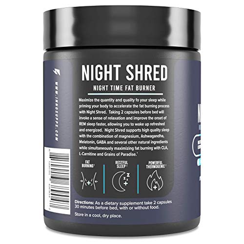 Inno Supps Night Shred - Night Time Fat Burner and Natural Sleep Support - Ap...