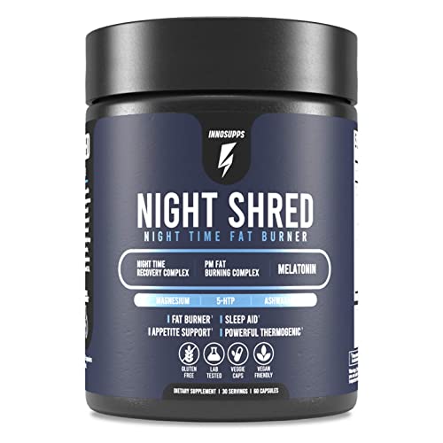 Inno Supps Night Shred - Night Time Fat Burner and Natural Sleep Support - Ap...