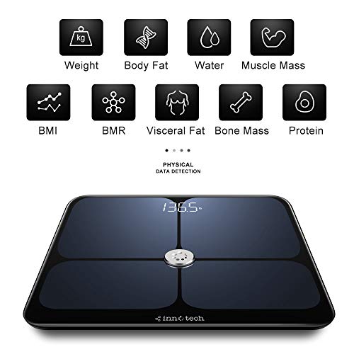 Innotech Smart Bluetooth Body Fat Scale Digital Bathroom Weight Weighing Scal...
