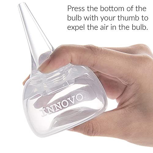 Innovo Hospital Grade Silicone Twister Bulb Baby Ear Syringe and Nasal Aspira...