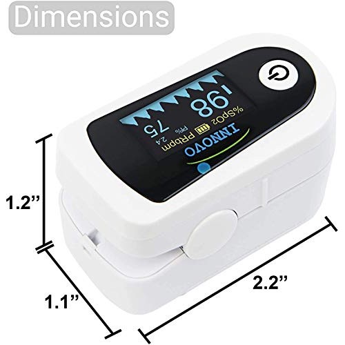 Innovo Premium iP900BP Fingertip Pulse Oximeter Blood Oxygen Monitor with Ple...