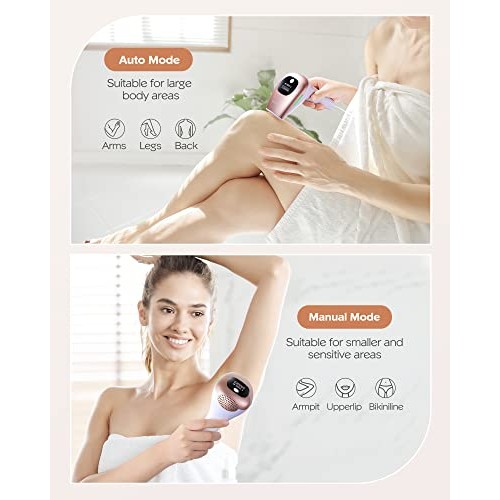 IPL Hair Removal for Women at-Home,Upgraded to 999,000 Flashes Permanent Pain...