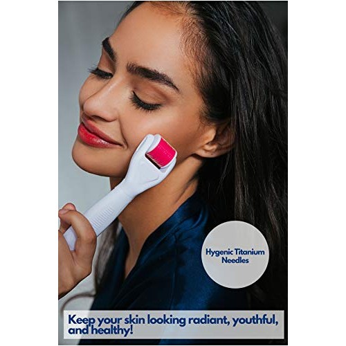 Derma Roller Kit 6 in 1 for Microneedling Face and Body, Titanium Needles 0.2...