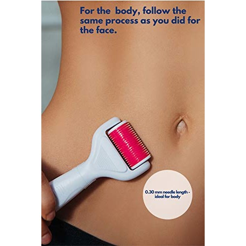 Derma Roller Kit 6 in 1 for Microneedling Face and Body, Titanium Needles 0.2...