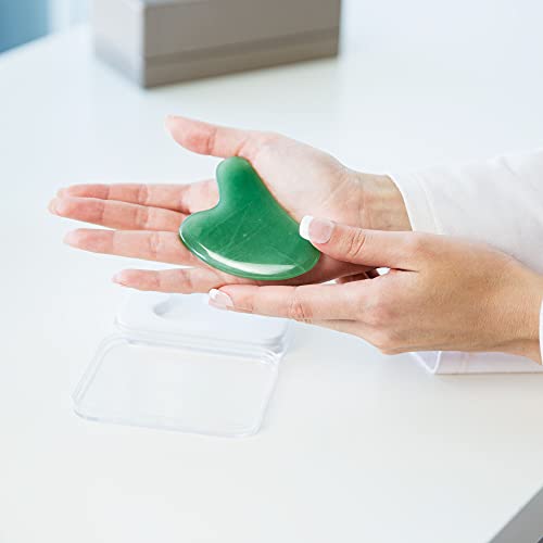 Gua Sha Massage Tool for Facial and Body Massage, Jade Gua Sha Tool Green Ave...