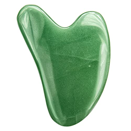 Gua Sha Massage Tool for Facial and Body Massage, Jade Gua Sha Tool Green Ave...