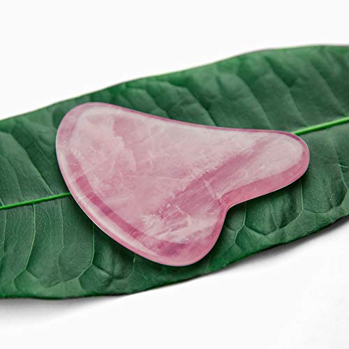 Gua Sha Massage Tool for Scraping Facial and Body Skin Massage made of Rose Q...