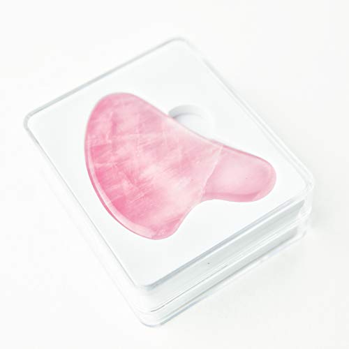 Gua Sha Massage Tool for Scraping Facial and Body Skin Massage made of Rose Q...