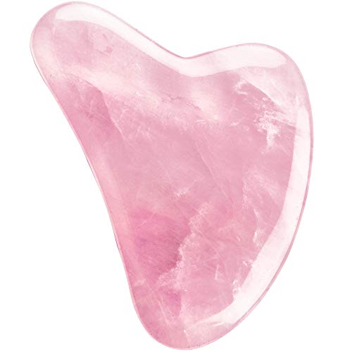 Gua Sha Massage Tool for Scraping Facial and Body Skin Massage made of Rose Q...