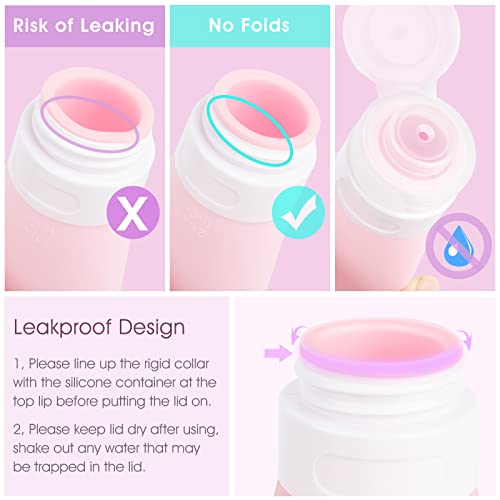 Portable Travel Bottles, INSFIT TSA Carry On Approved Toiletries Containers, ...