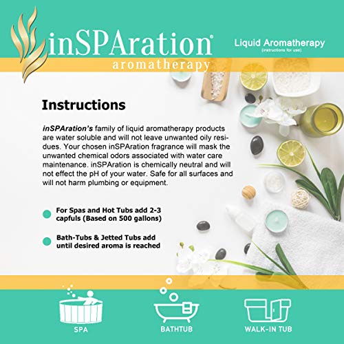 inSPAration Spa and Bath Aromatherapy 370X Spa Liquid, 9-Ounce, Tropical Island
