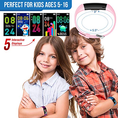 Inspiratek Kids Fitness Tracker for Girls and Boys Age 5-16 (4 Color)- Waterp...