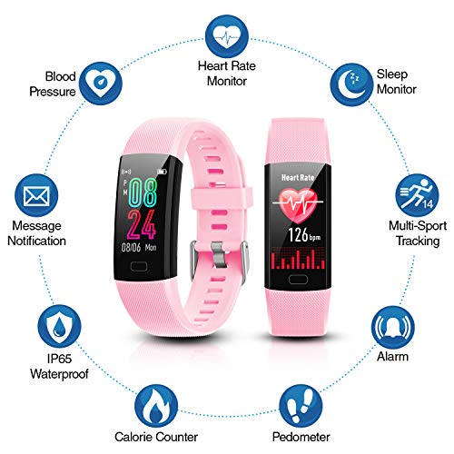 Inspiratek Kids Fitness Tracker for Girls and Boys Age 5-16 (4 Color)- Waterp...