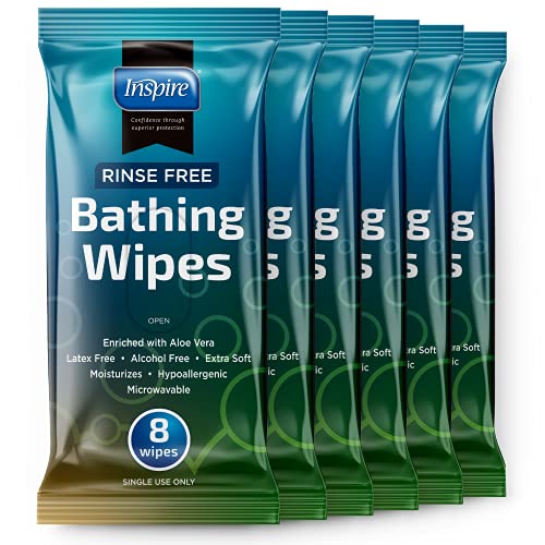 Rinse Free Body Wash Wipes | Bathing Wipes, Shower Wipes - Rinse Free Wet Wip...