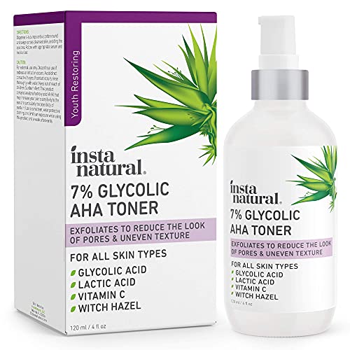 Glycolic Acid Toner 7% with Vitamin C - Pore Minimizer, Blackhead & Brighteni...