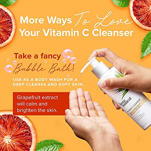 Vitamin C Cleanser - Anti Aging Face Wash & Exfoliating Facial Cleansing Gel ...