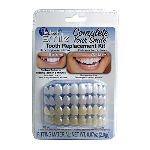 Instant Smile Complete Your Smile Temporary Tooth Replacement Kit - Replace a...