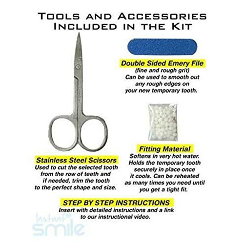 Instant Smile Multi-Shade Patented Temporary Tooth Repair Kit.