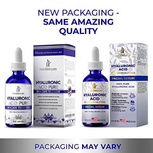 Pure Hyaluronic Acid Serum for Face (2 Oz) - Anti Aging Serum for Skin and Li...