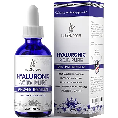 Pure Hyaluronic Acid Serum for Face (2 Oz) - Anti Aging Serum for Skin and Li...