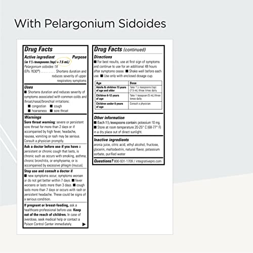 Integrative Therapeutics - V Clear EPs 7630 - Homeopathic Cold Medicine - Upp...