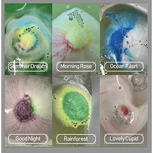 INTEYE Bath Bombs Gift Set, 24 Handmade Fizzies Rich in Essential Oil, Moistu...