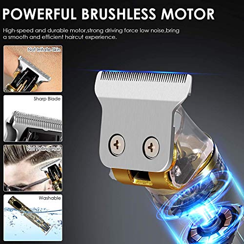 Hair Clippers for Men, T-Blade Hair Trimmer Barber Clippers for Hair Cutting ...