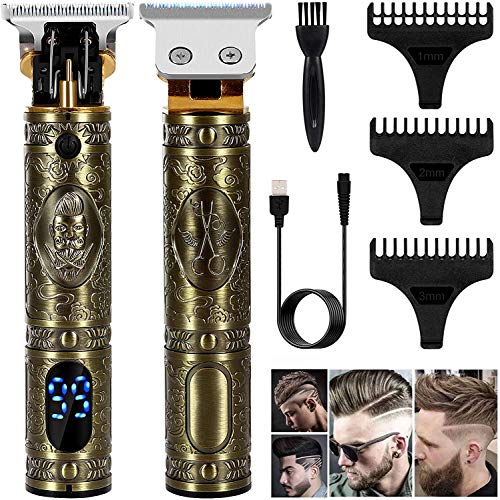 Hair Clippers for Men, T-Blade Hair Trimmer Barber Clippers for Hair Cutting ...