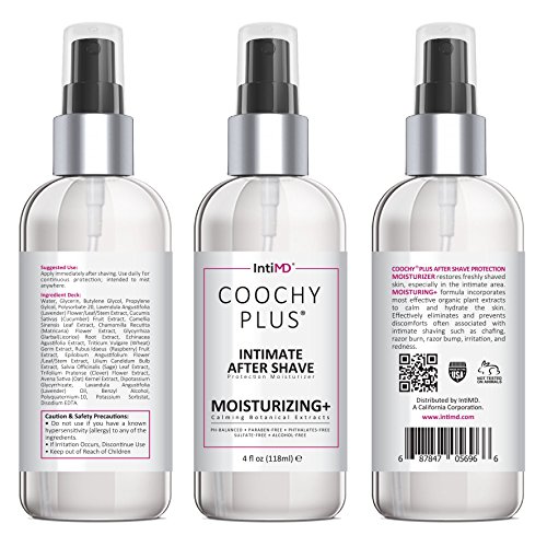 COOCHY Intimate After Shave Protection Moisturizer Plus By IntiMD: Delicate S...