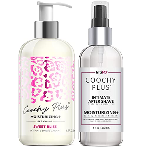 Coochy Plus Intimate Shaving Complete Kit - SWEET BLISS & Organic After Shave...
