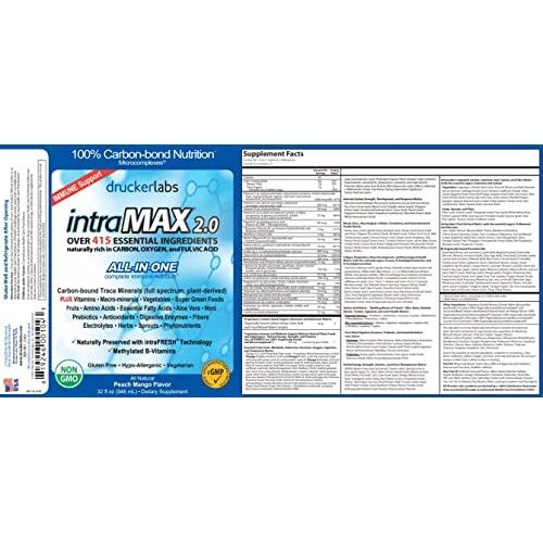 DRUCKER LABS - IntraMAX 2.0 - Organic Liquid Trace Minerals, Multivitamin and...