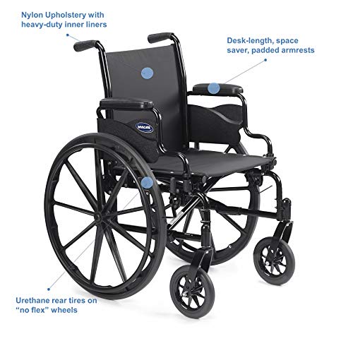 Invacare - 9SL_PTO_34745 9000 SL Durable Light Weight Wheelchair, Desk-Length...