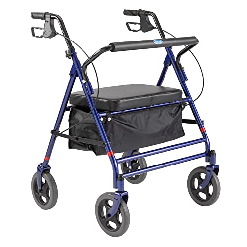 Invacare Bariatric Rollator, 500 lb. Weight Capacity, Flip-Up Padded Seat, 66...