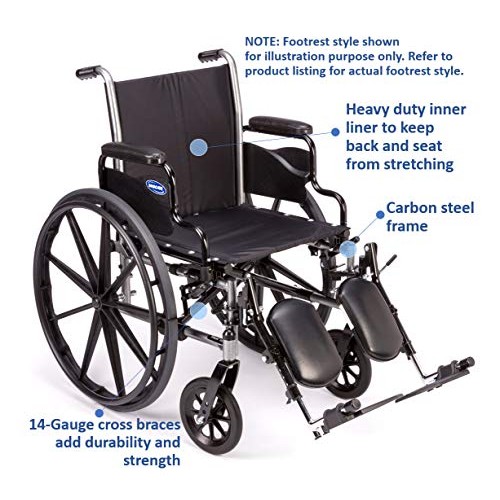 Invacare TRSX58FBP Tracer SX5 Wheelchair for Adults | Everyday Folding | 18 I...