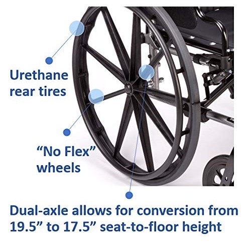 Invacare TRSX58FBP Tracer SX5 Wheelchair for Adults | Everyday Folding | 18 I...