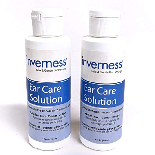 New INVERNESS Ear Care Solution 4 oz | After Piercing | SET OF 2