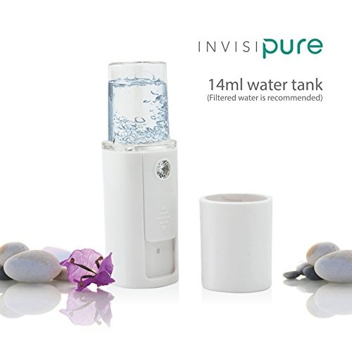InvisiPure Facial Nano Mister Spray - Travel Ultrasonic Atomizer Mist Spray -...