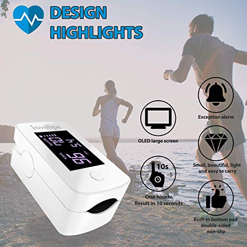Pulse Oximeter Fingertip for Adults - Oximeter Blood Oxygen Saturation Monito...