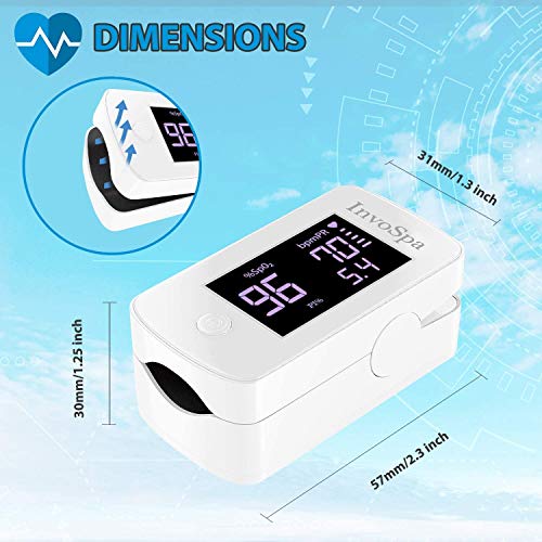 Pulse Oximeter Fingertip for Adults - Oximeter Blood Oxygen Saturation Monito...