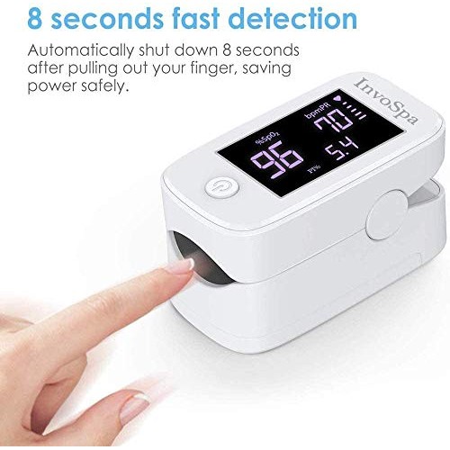Pulse Oximeter Fingertip for Adults - Oximeter Blood Oxygen Saturation Monito...