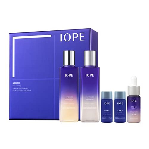 IOPE STEM III Anti-aging Skincare Set - Lotion and Toner Skin Care Set - For ...