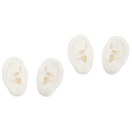 iplusmile 2 Pairs Silicone Ear Model Flexible Earmold Ear Displays Model for ...