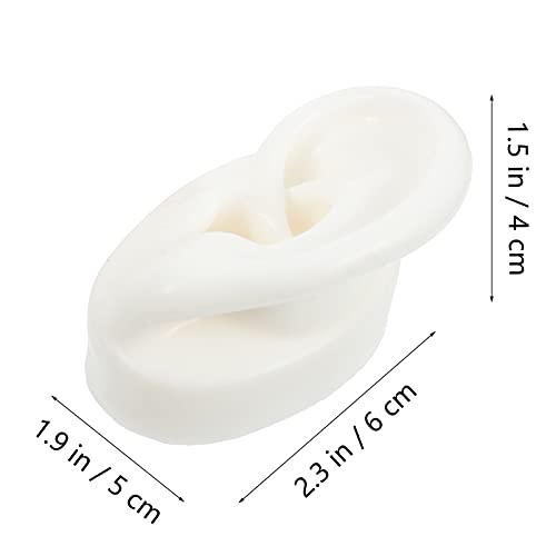iplusmile 2 Pairs Silicone Ear Model Flexible Earmold Ear Displays Model for ...